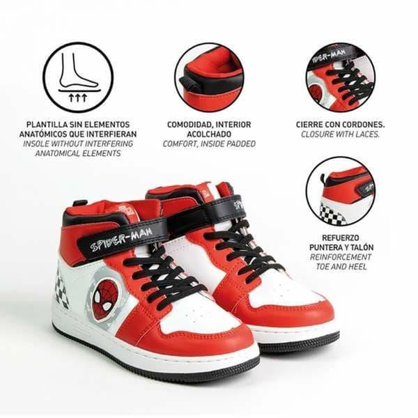 Sports Shoes for Kids Spider-Man Red