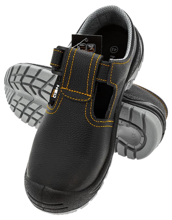 Arbetssandaler i läder, S1 SRC, storlek 39