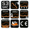 Miniatyrbild 1 av 9: S3 SRC arbetsstövlar, crazy horse leather, storlek 45