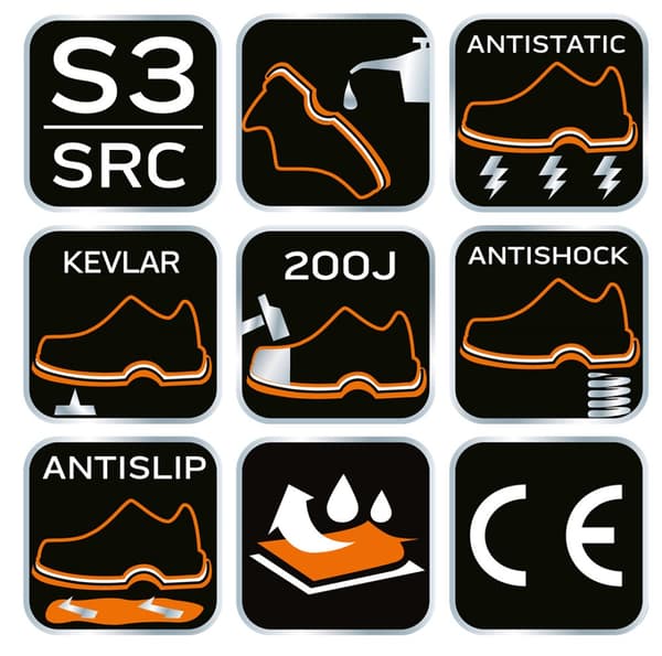 S3 SRC arbetsstövlar, crazy horse leather, storlek 45