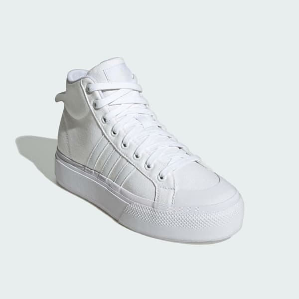 Naisten vapaa-ajan lenkkarit Adidas BRAVADA 2.0 MID PLATFORM Valkoinen - 40