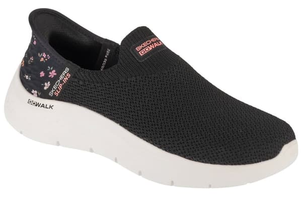 Skechers Slip-Ins: GO WALK Flex - Sunset Rose 124822-BKPK, Kvinna, Sneakers, svart