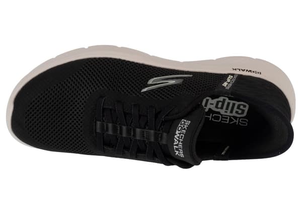 Skechers Slip-Ins: GO WALK Flex - Grand Entry 124836-BKW, Kvinde, Sneakers, sort