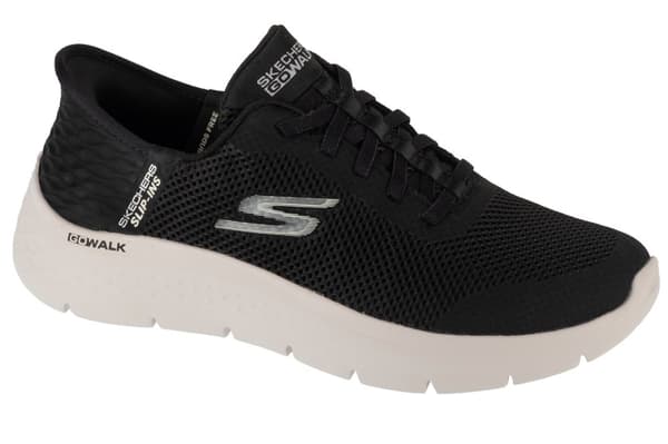 Skechers Slip-Ins: GO WALK Flex - Grand Entry 124836-BKW, Kvinde, Sneakers, sort