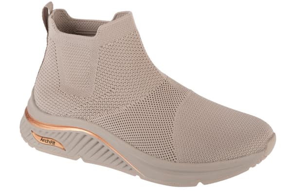 Skechers Arch Fit S-Miles - Sock Walk 155580-TPE, Kvinde, Sportssko, beige