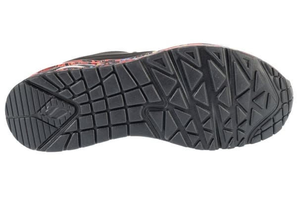 Skechers Uno - Majestic Garden 155583-BKMT, Kvinna, Sneakers, svart