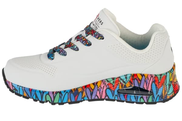 Skechers Uno - Ravaged Love 177918-WMLT, Kvinde, Sneakers, hvid