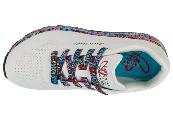 Skechers Uno - Ravaged Love 177918-WMLT, Kvinde, Sneakers, hvid