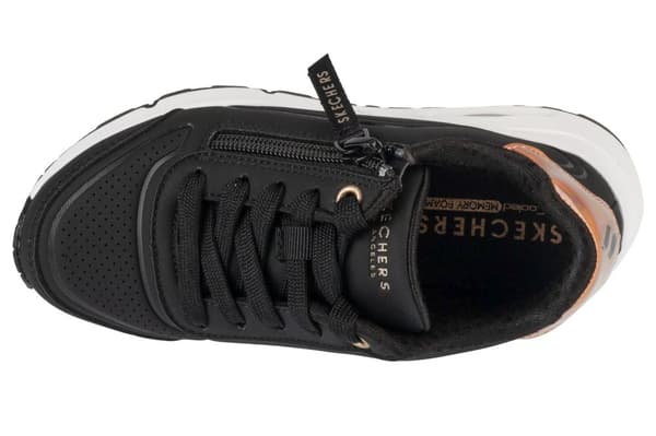 Skechers Uno Gen1 - Zip And Stride 310554L-BKRG, til Pige, Sneakers, sort