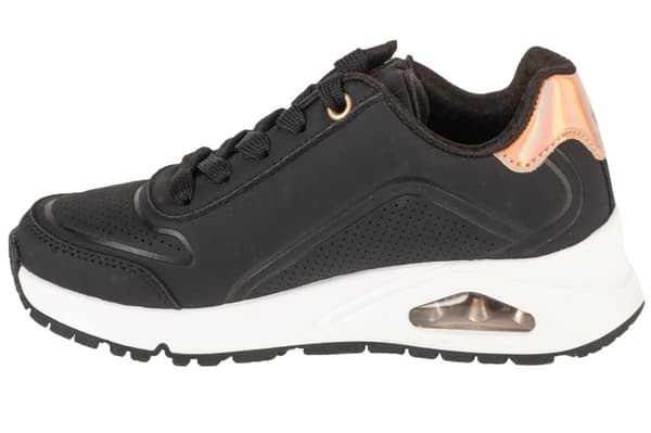 Skechers Uno Gen1 - Zip And Stride 310554L-BKRG, til Pige, Sneakers, sort