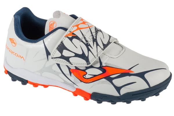 Joma Super Copa Jr 2502 TF SCJS2502TFV, för Pojke, Turf football trainers, vit