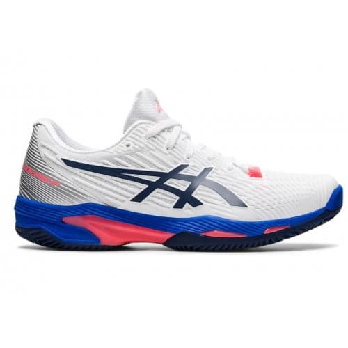 ASICS Solution Speed FF Wh/Bl Clay/Padel Women (Skadad yttre förpackning)