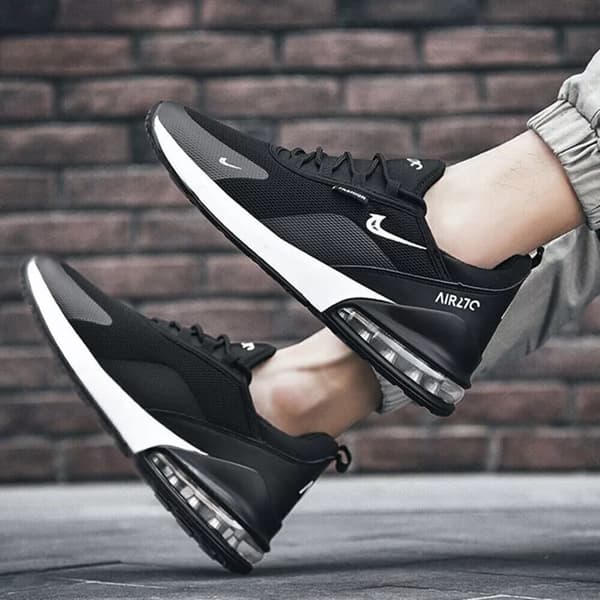 Mens Womens Gym Trainers Comfy Casual Sports Athletic Running Shoes UK 6.5 / EUR 40 Black