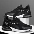 Miniatyrbild 1 av 6: Mens Womens Gym Trainers Comfy Casual Sports Athletic Running Shoes UK 6.5 / EUR 40 Black