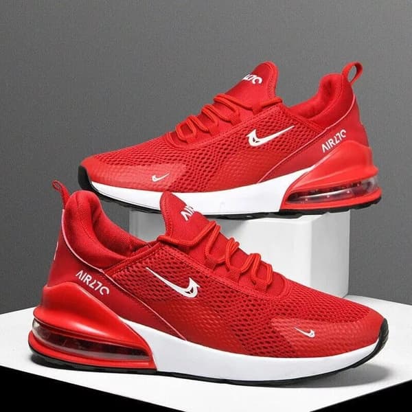 Mens Womens Gym Trainers Comfy Casual Sports Athletic Running Shoes UK 3 / EUR 36 Red