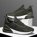 Miniatyrbild 1 av 3: Mens Womens Gym Trainers Comfy Casual Sports Athletic Running Shoes UK 3 / EUR 36 Army green