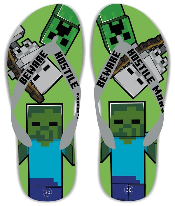 Minecraft Flip-flop Tofflor för Barn
