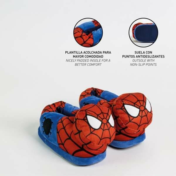 House Slippers Spider-Man Red