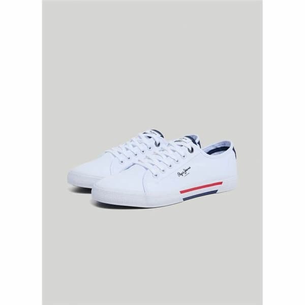 Sportskor Casual Herr Pepe Jeans Brady Men Basic Vit - 43