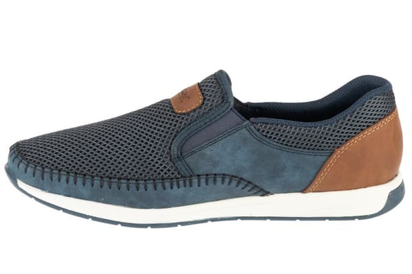 Rieker Moccasins 11954-14, Man, Halva skor, marinblå