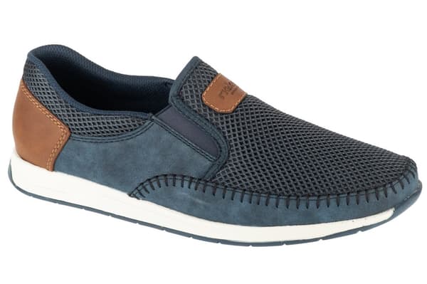 Rieker Moccasins 11954-14, Man, Halva skor, marinblå