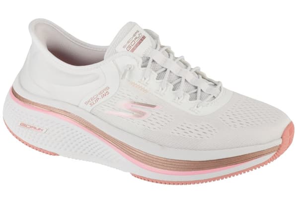 Skechers Slip-Ins: Go Run Elevate 2.0 - Banyan 129006-WPK, Kvinna, Löparskor, vit