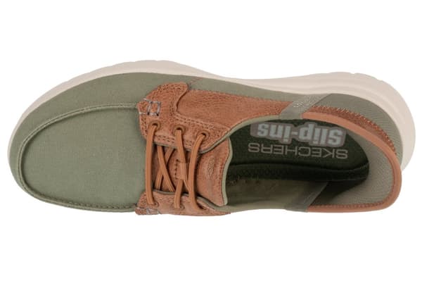 Skechers Slip-Ins: On-The-Go Flex - Palmilla 136536-OLV, Kvinde, Halve sko, grøn