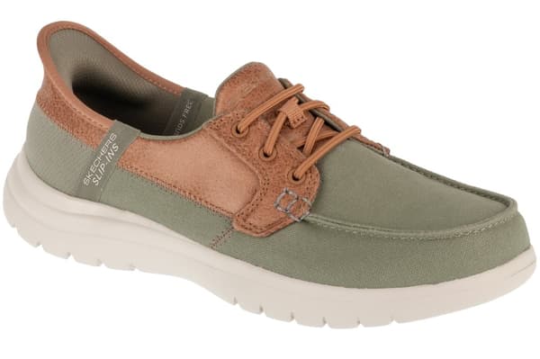 Skechers Slip-Ins: On-The-Go Flex - Palmilla 136536-OLV, Kvinde, Halve sko, grøn