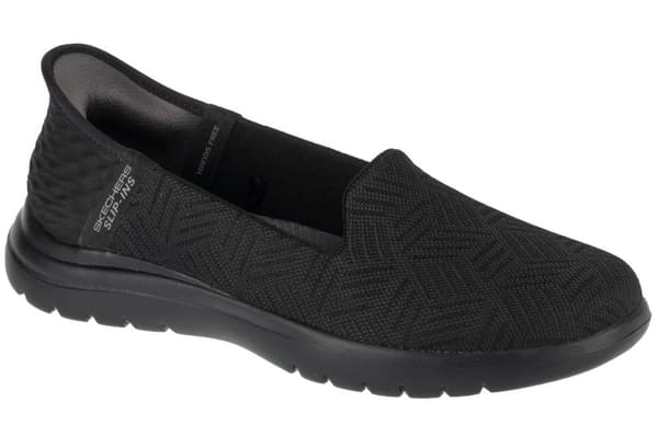 Skechers Slip-Ins On The Go Flex - Clover 138182-BBK, Kvinna, Halva skor, svart