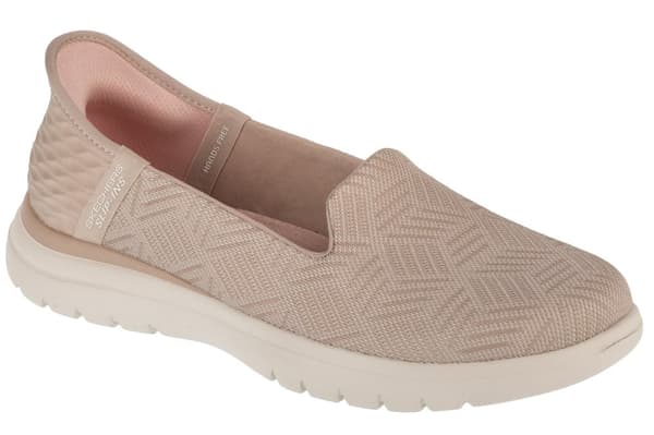 Skechers Slip-Ins On The Go Flex - Clover 138182-TPE, Kvinna, Halva skor, beige