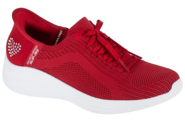 Skechers Slip-Ins: Ultra Flex 3.0 - Heart Me 150177-RED, Kvinna, Sneakers, svart