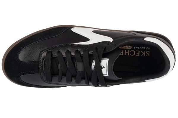 Skechers Hotshot - Kickoff 185232-BKW, Kvinde, Sneakers, sort