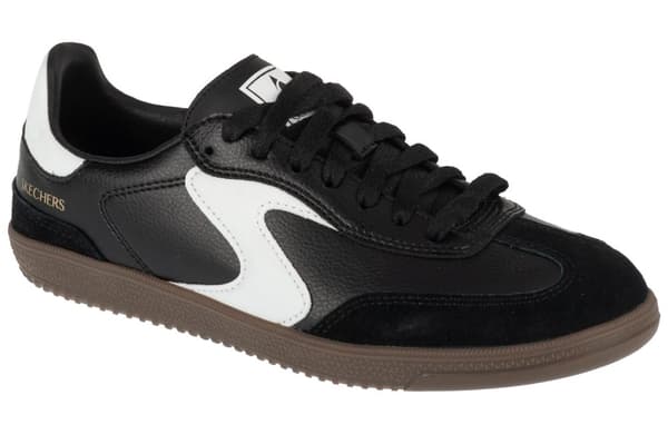 Skechers Hotshot - Kickoff 185232-BKW, Kvinde, Sneakers, sort