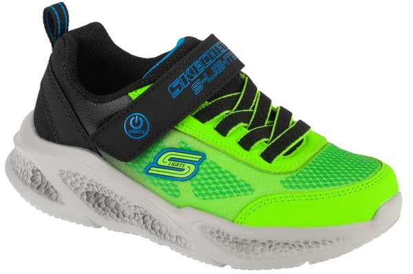 Skechers Meteor-Lights - Krendox 401495L-BBLM, för Pojke, Sneakers, grön