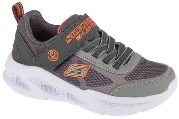 Skechers Meteor-Lights - Krendox 401495L-CCGY, för Pojke, Sneakers, grå