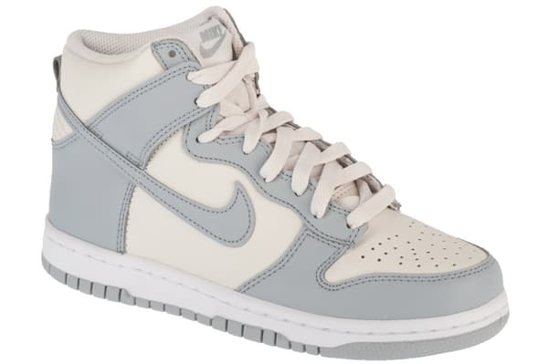 Nike Dunk High Bg DB2179-009, Kvinde, Sneakers, hvid