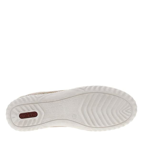 Tennis platt- Multicolor - Dam - Beigeflätade snören - Sidogångjärn - Sula med vågmönster