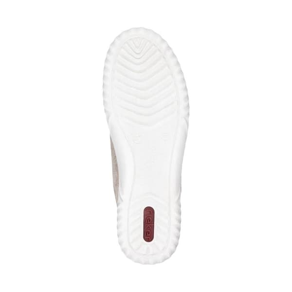 Tennis platt- Multicolor - Dam - Beigeflätade snören - Sidogångjärn - Sula med vågmönster