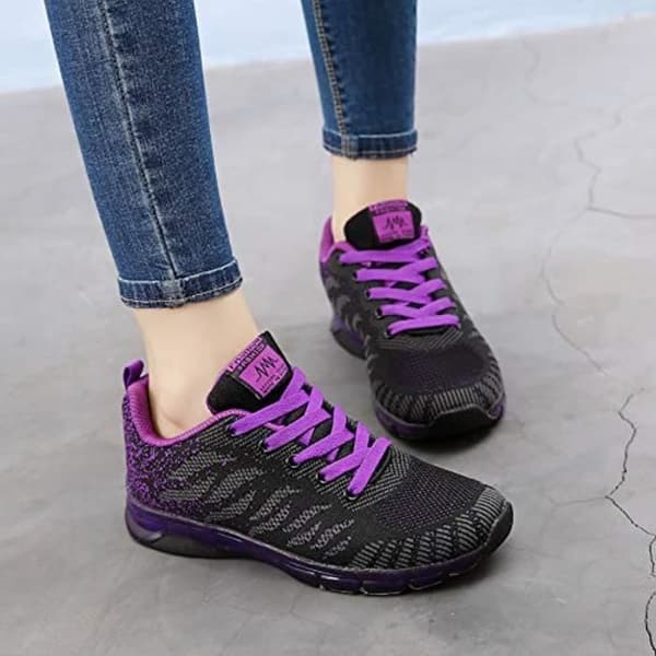 Sandaler för vandring CUWFV multisport sneakers jogging strumpor fitness mesh låga löparskor topp gymskor
