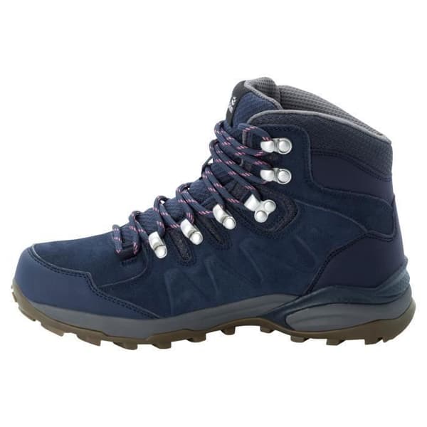 Jack Wolfskin Refugio Texapore vandringskängor för kvinnor - mörkblå/grå - 37
