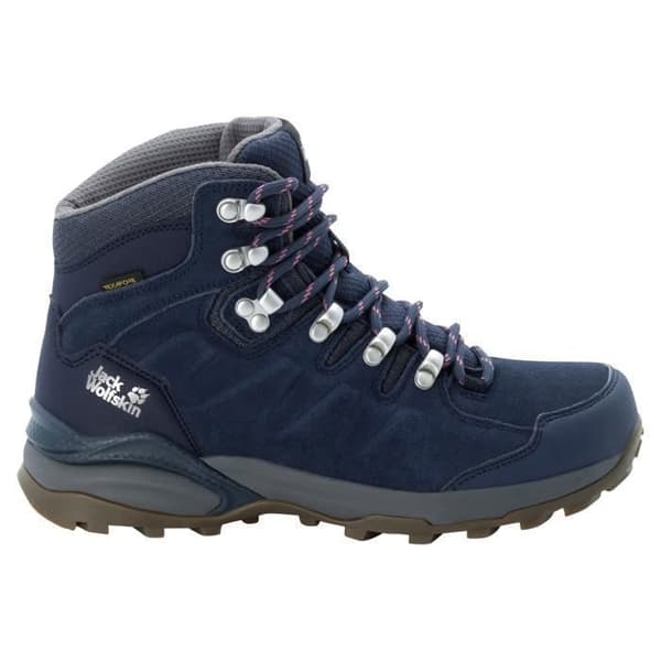 Jack Wolfskin Refugio Texapore vandringskängor för kvinnor - mörkblå/grå - 37