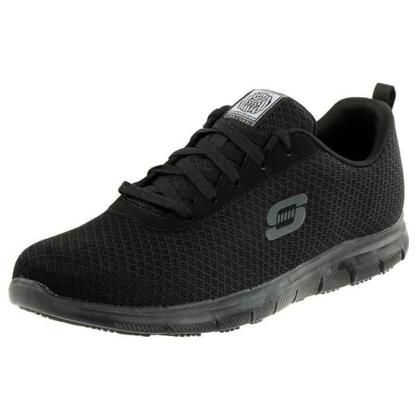 Skechers Relaxed Fit Gentleman Bronaugh Work Sneakers för kvinnor - Svarta