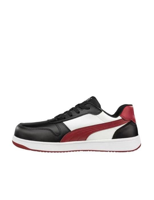 Arbetssko Frontcourt P 41 låg svart/vit/röd S3L - PUMA - 640202