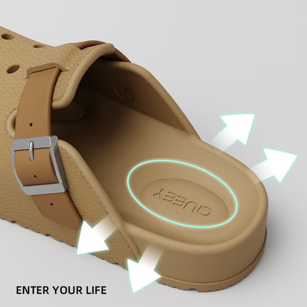 INF Komfortable og stilige Clog-sandaler kaffeE