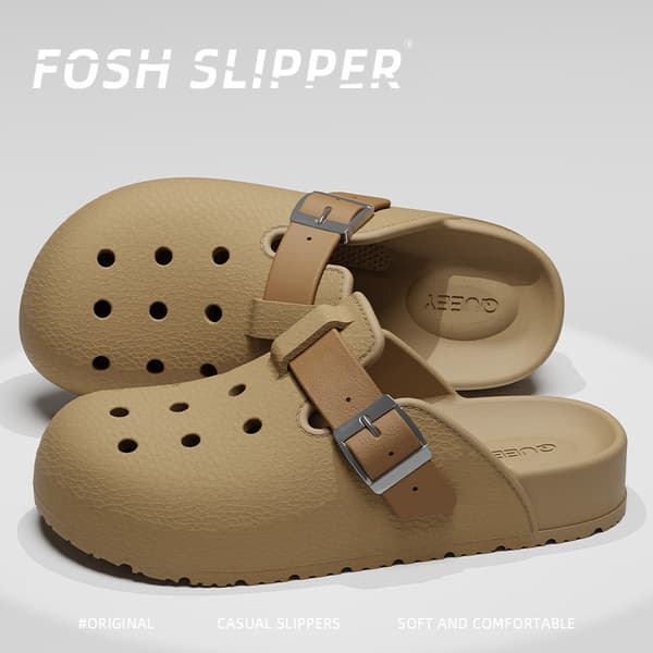 INF Komfortable og stilige Clog-sandaler kaffeE