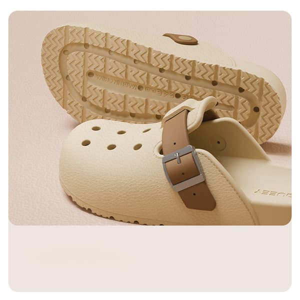 INF Komfortable og stilige Clog-sandaler AprikosC