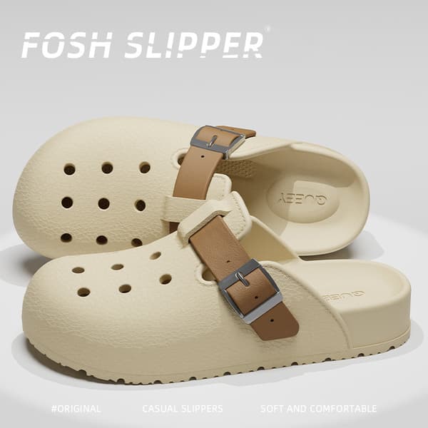 INF Komfortable og stilige Clog-sandaler AprikosA