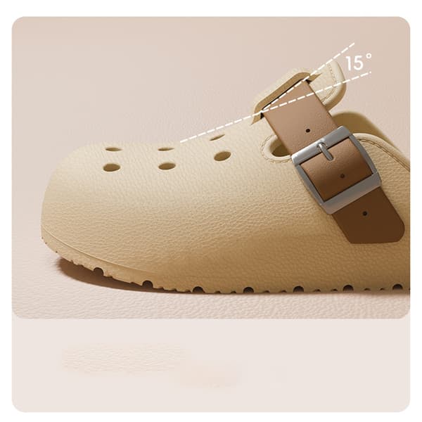 INF Komfortable og stilige Clog-sandaler AprikosA