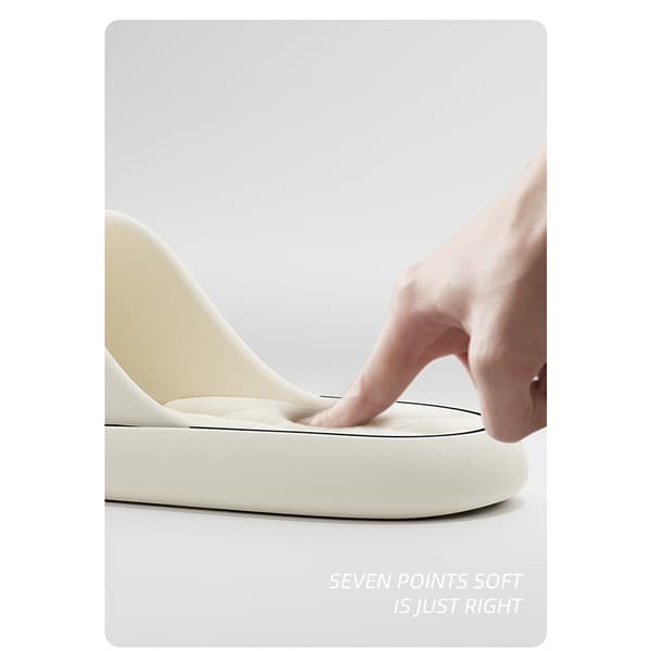 INF Komfortable unisex anti-skrid EVA badeværelses brusetøfler Hvid 35-36