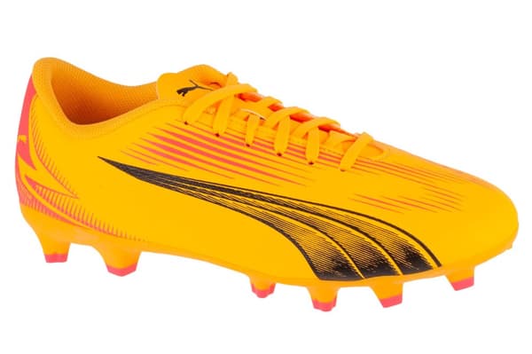 Puma Ultra Play FG/AG Jr 107775-03, för Pojke, Fotbollsskor, gul